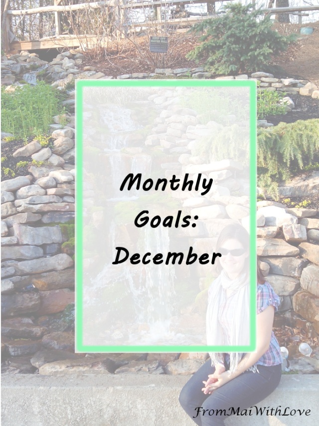 Monthly goals - December